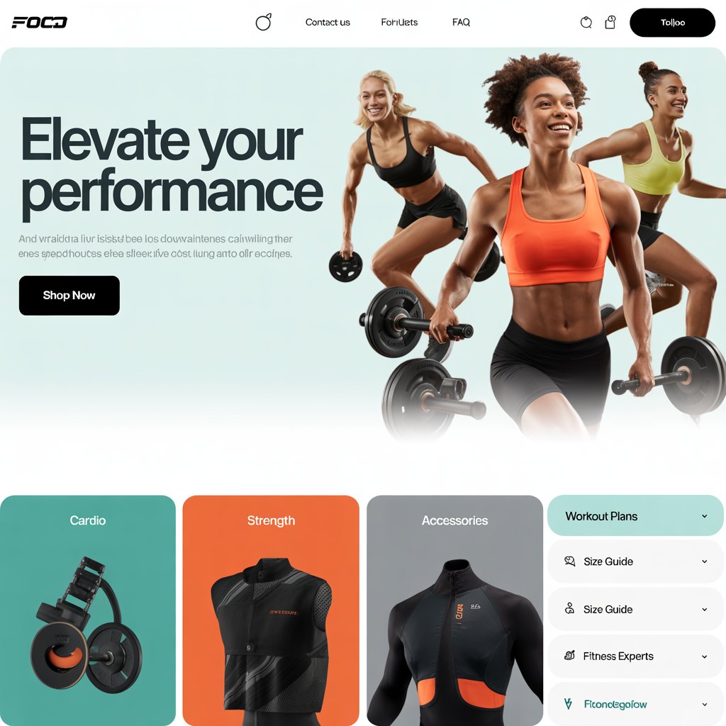 Fitness Equipment template preview