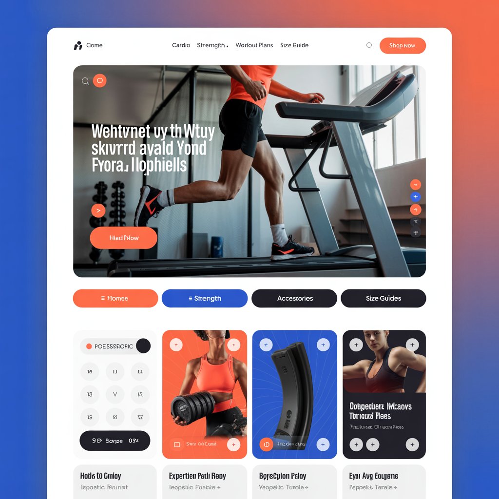 Fitness Equipment template preview